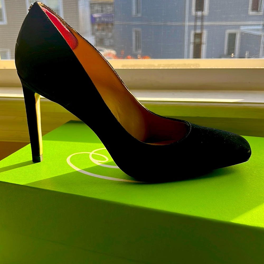 Black Suede Heel